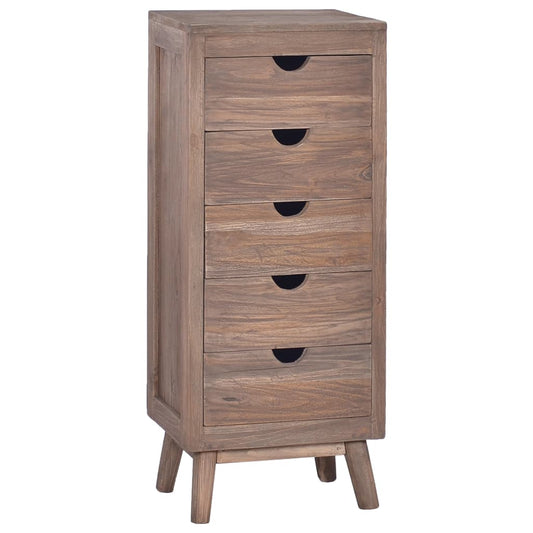 Skänk Trä med 5 lådor 40x30x100 cm massiv teak