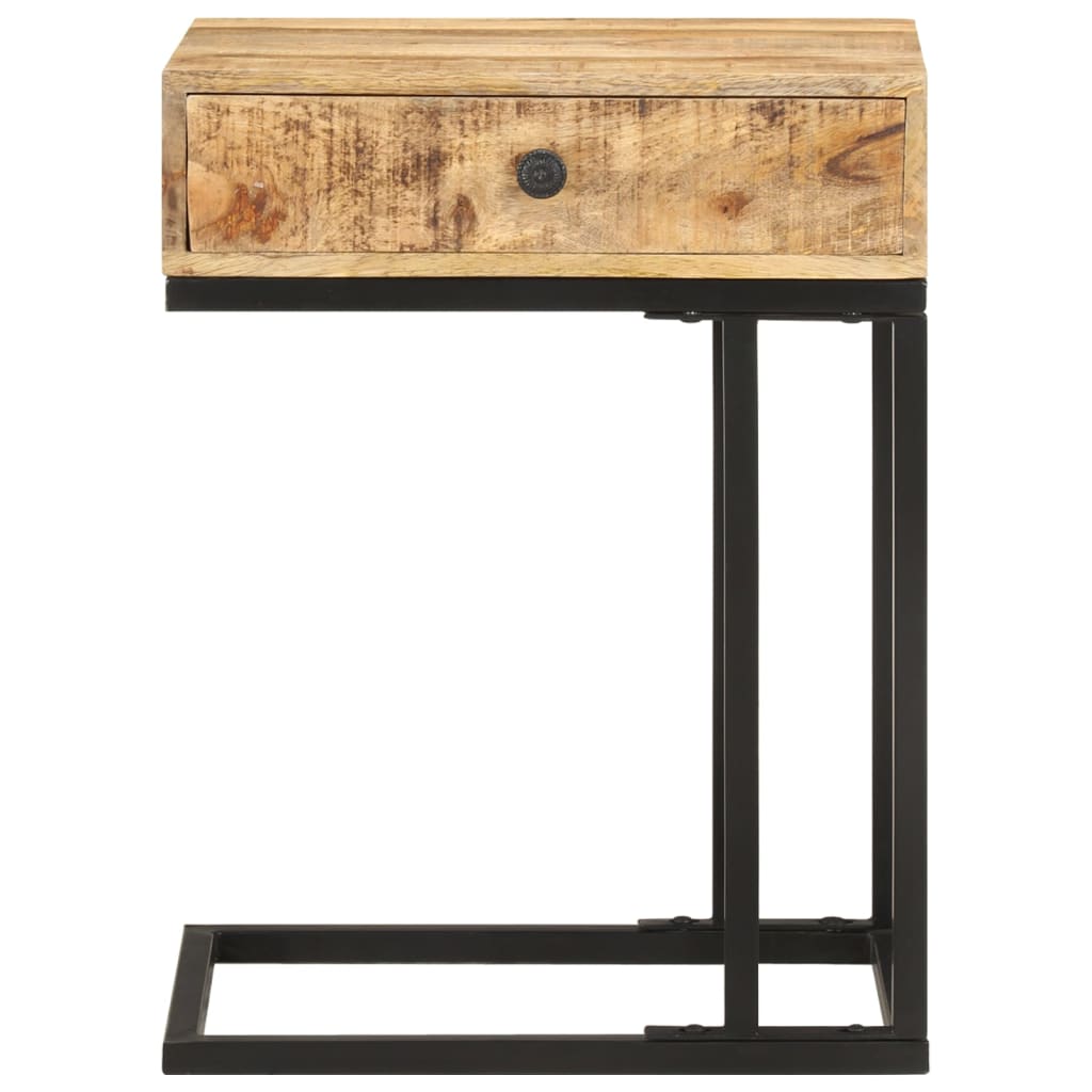 Sidobord Trä U-format 45x30x61 cm massivt mangoträ
