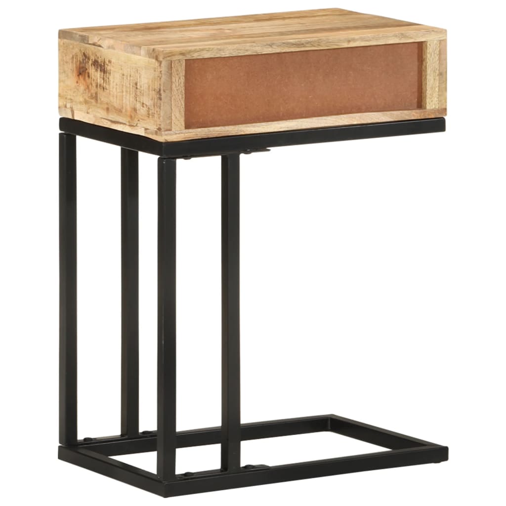 Sidobord Trä U-format 45x30x61 cm massivt mangoträ