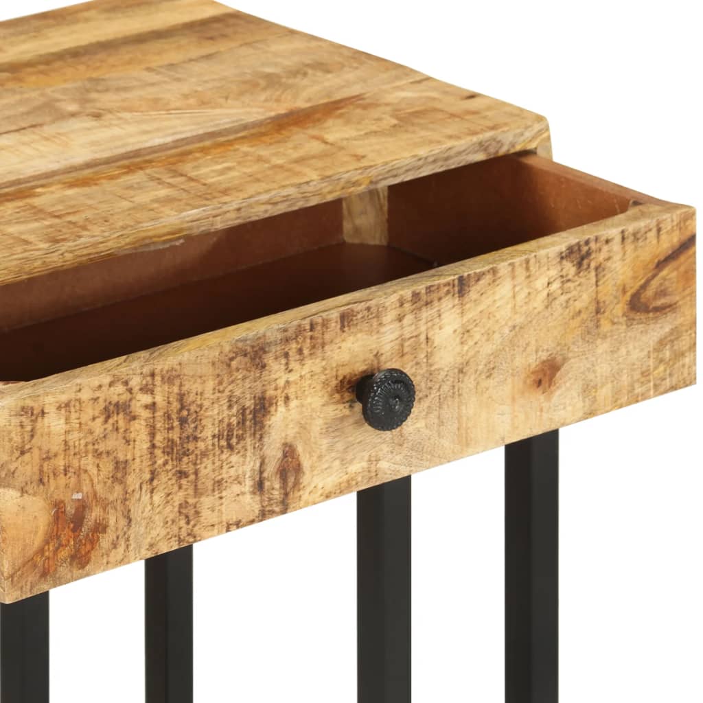 Sidobord Trä U-format 45x30x61 cm massivt mangoträ