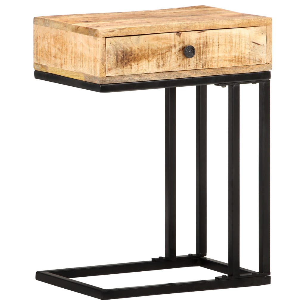 Sidobord Trä U-format 45x30x61 cm massivt mangoträ