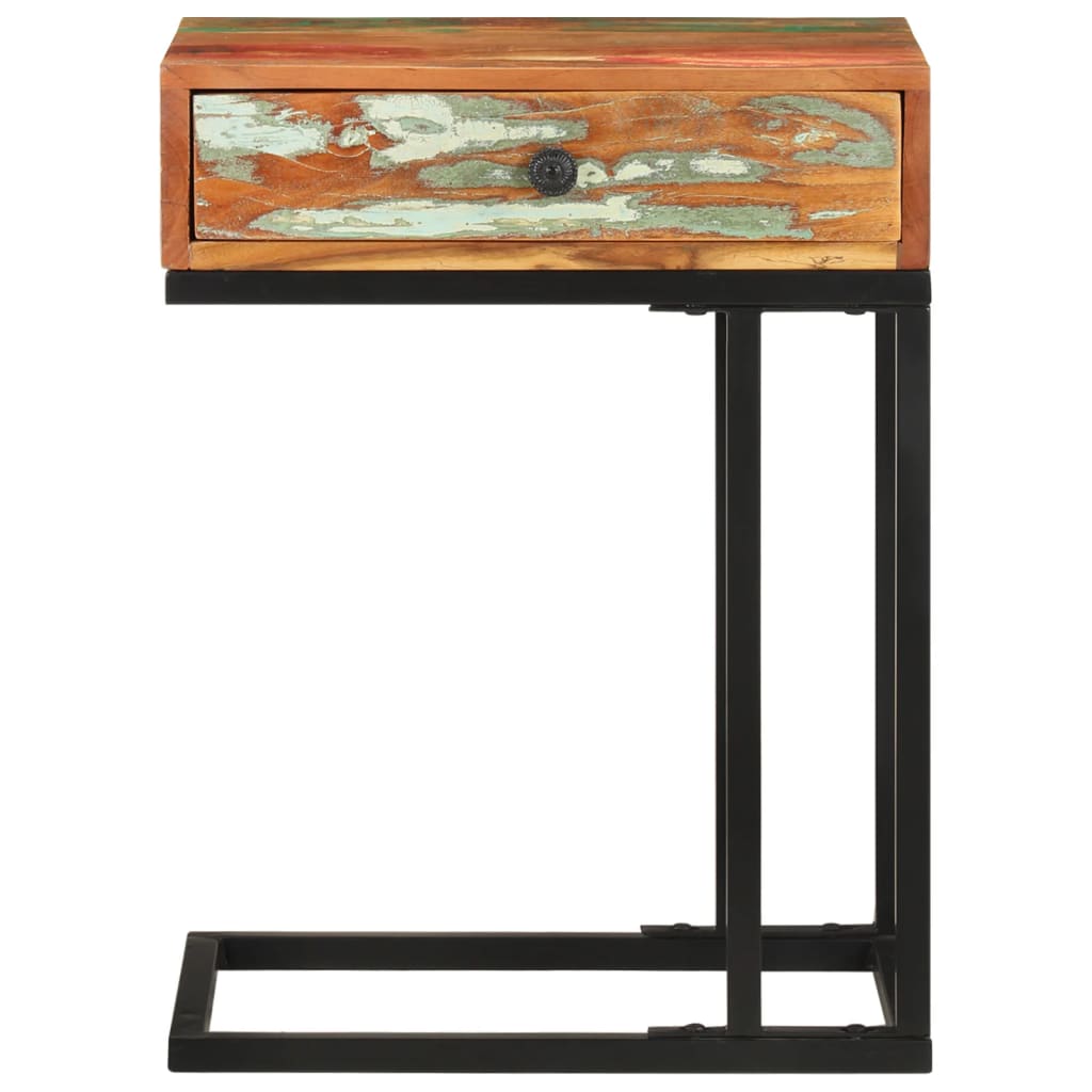Sidobord Trä U-format 45x30x61 cm massivt återvunnet trä