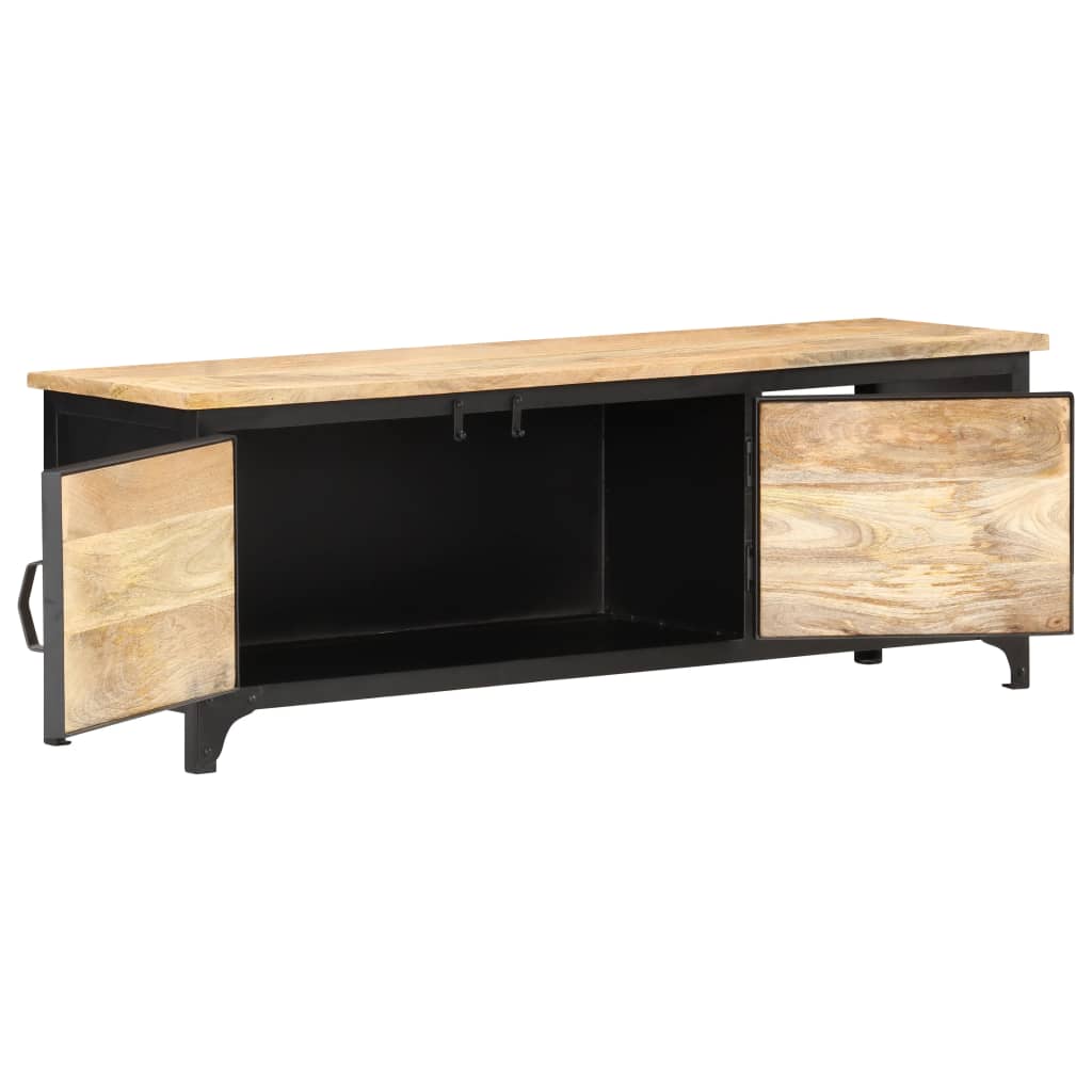 Tv-bänk 120x30x40 cm massivt mangoträ