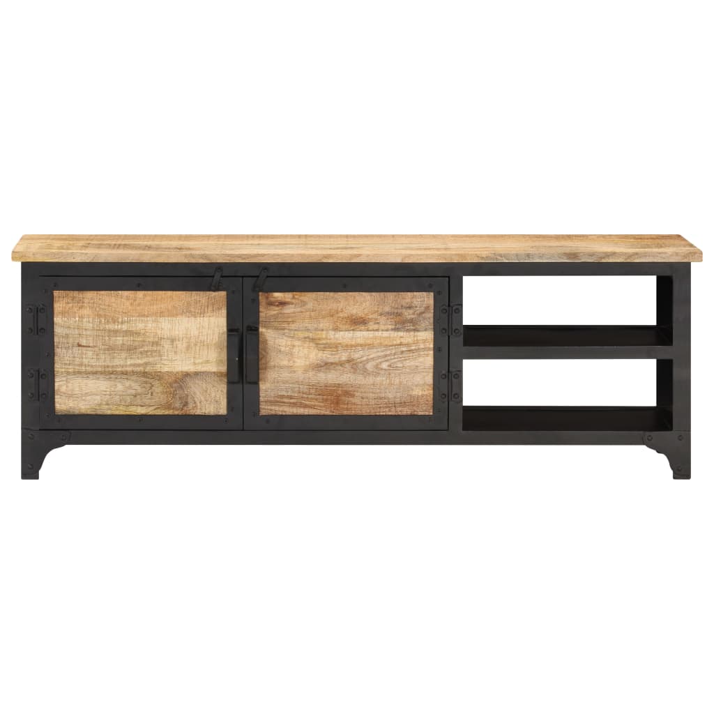 Tv-bänk 120x30x40 cm massivt mangoträ