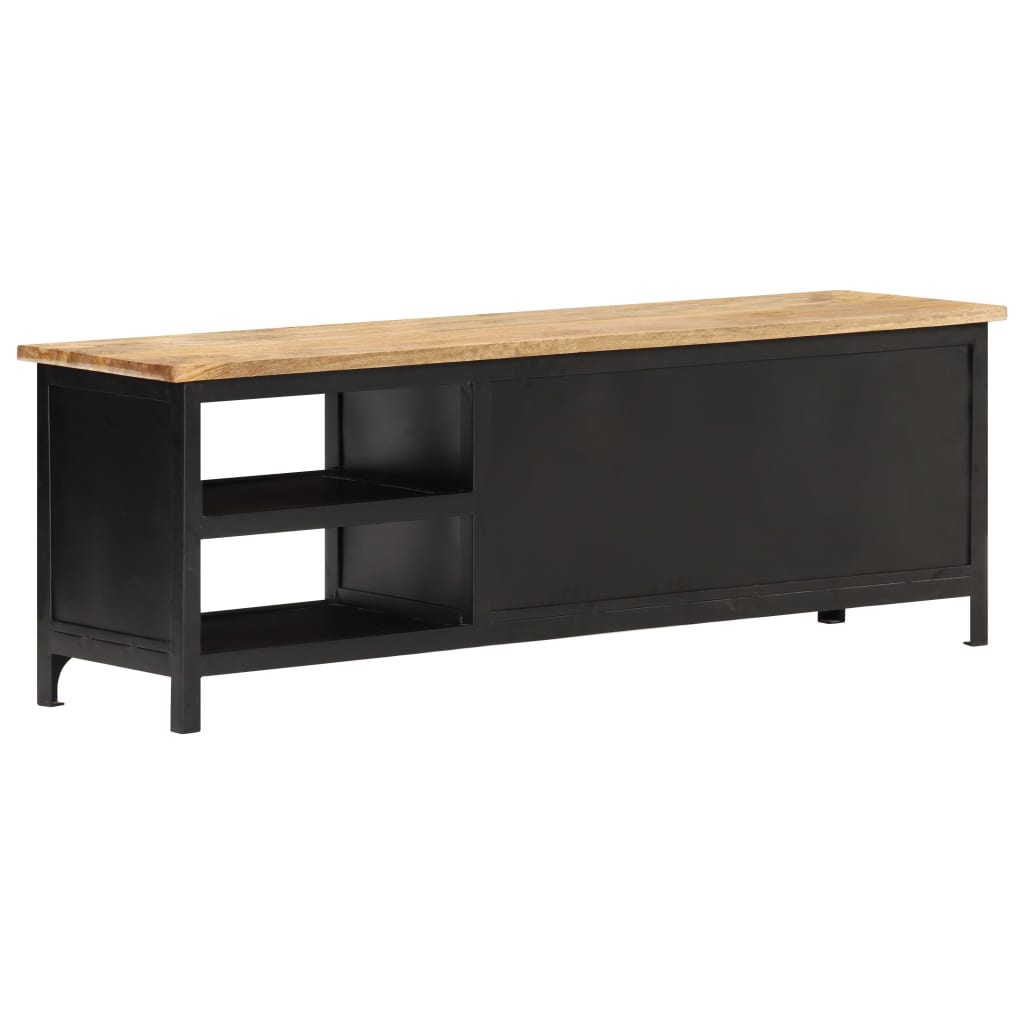 Tv-bänk 120x30x40 cm massivt mangoträ