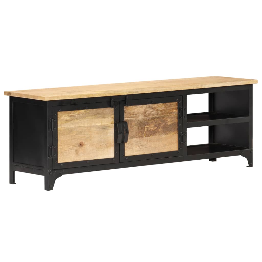 Tv-bänk 120x30x40 cm massivt mangoträ