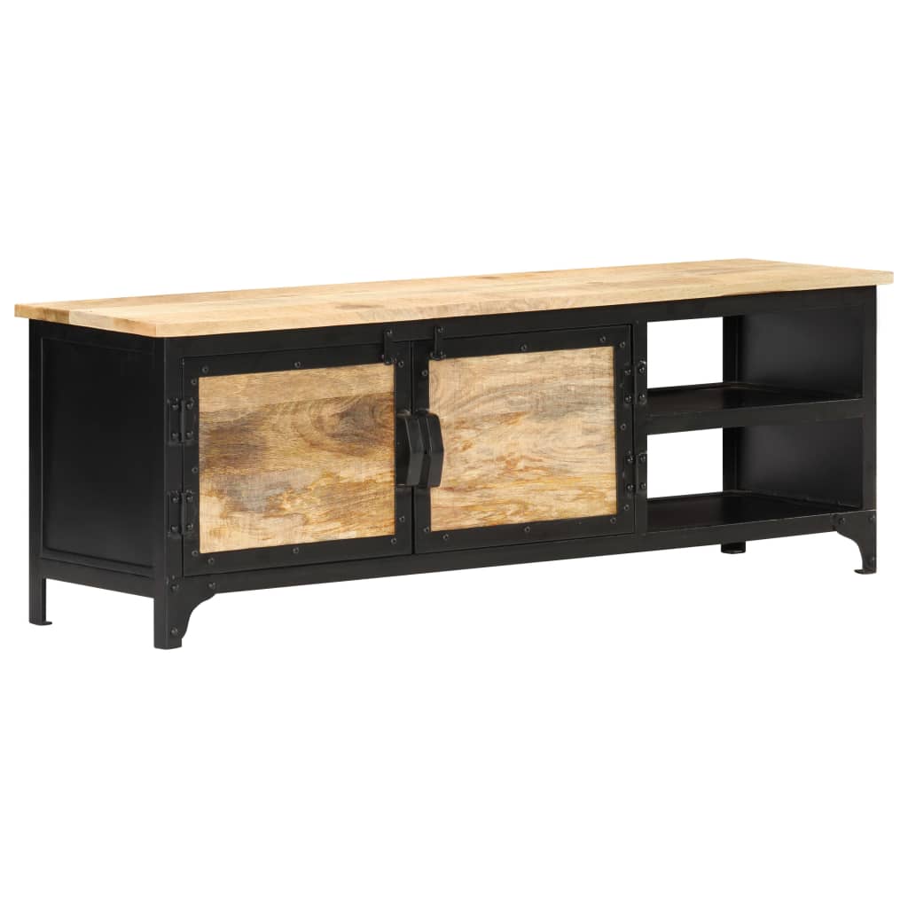 Tv-bänk 120x30x40 cm massivt mangoträ