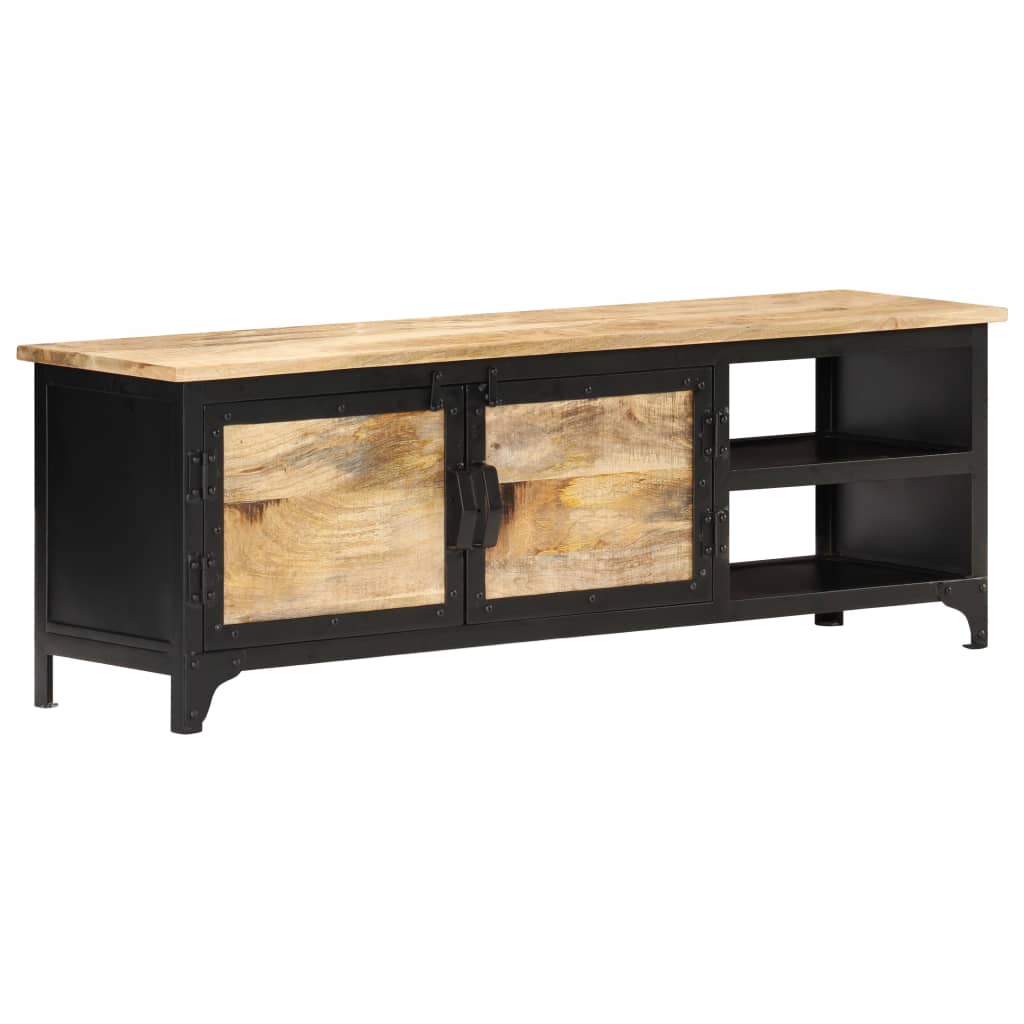 Tv-bänk 120x30x40 cm massivt mangoträ