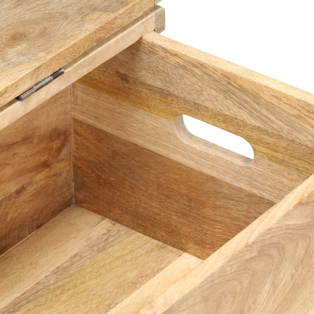 Förvaringskista 90x40x45 cm massivt mangoträ