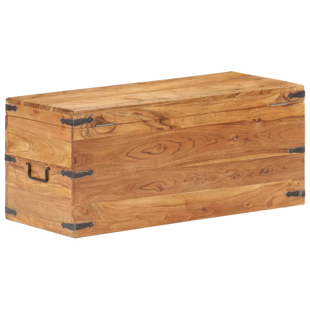 Förvaringskista 90x40x40 cm massivt akaciaträ