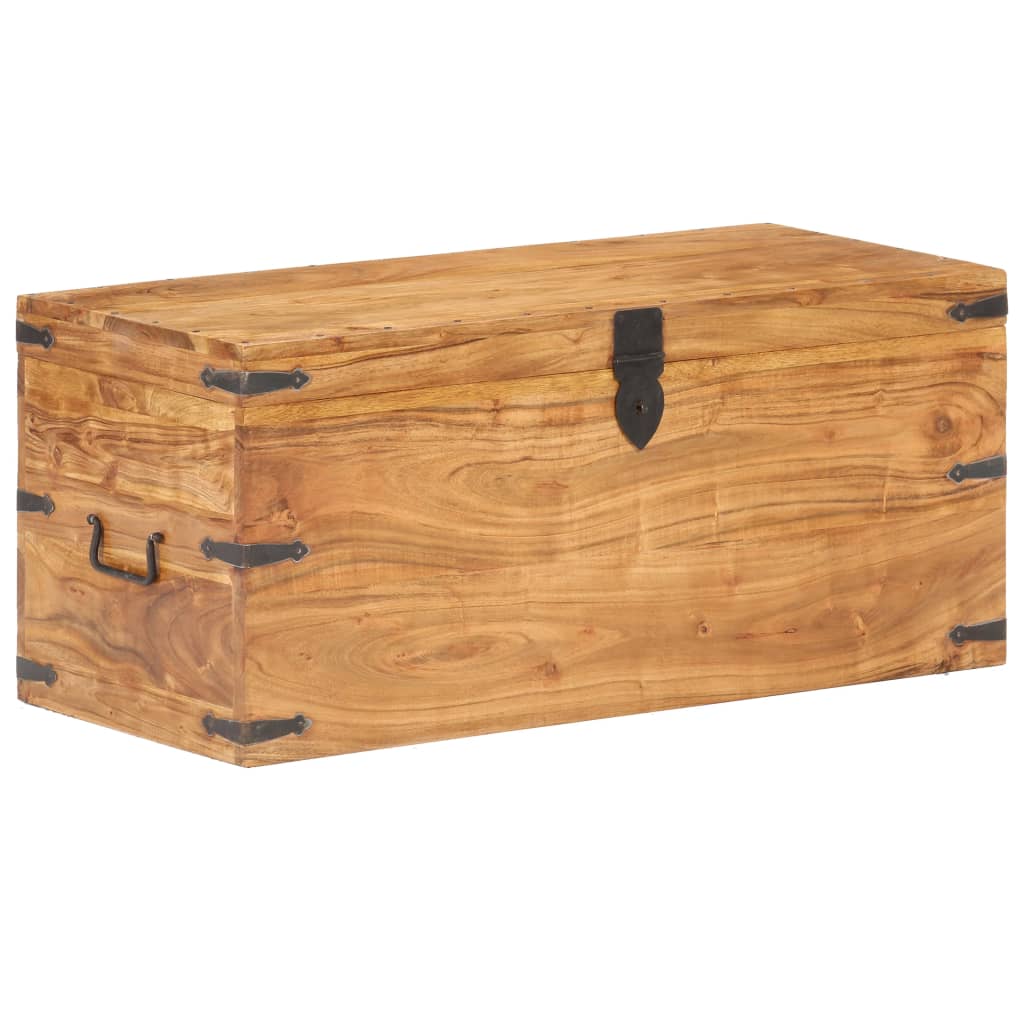 Förvaringskista 90x40x40 cm massivt akaciaträ