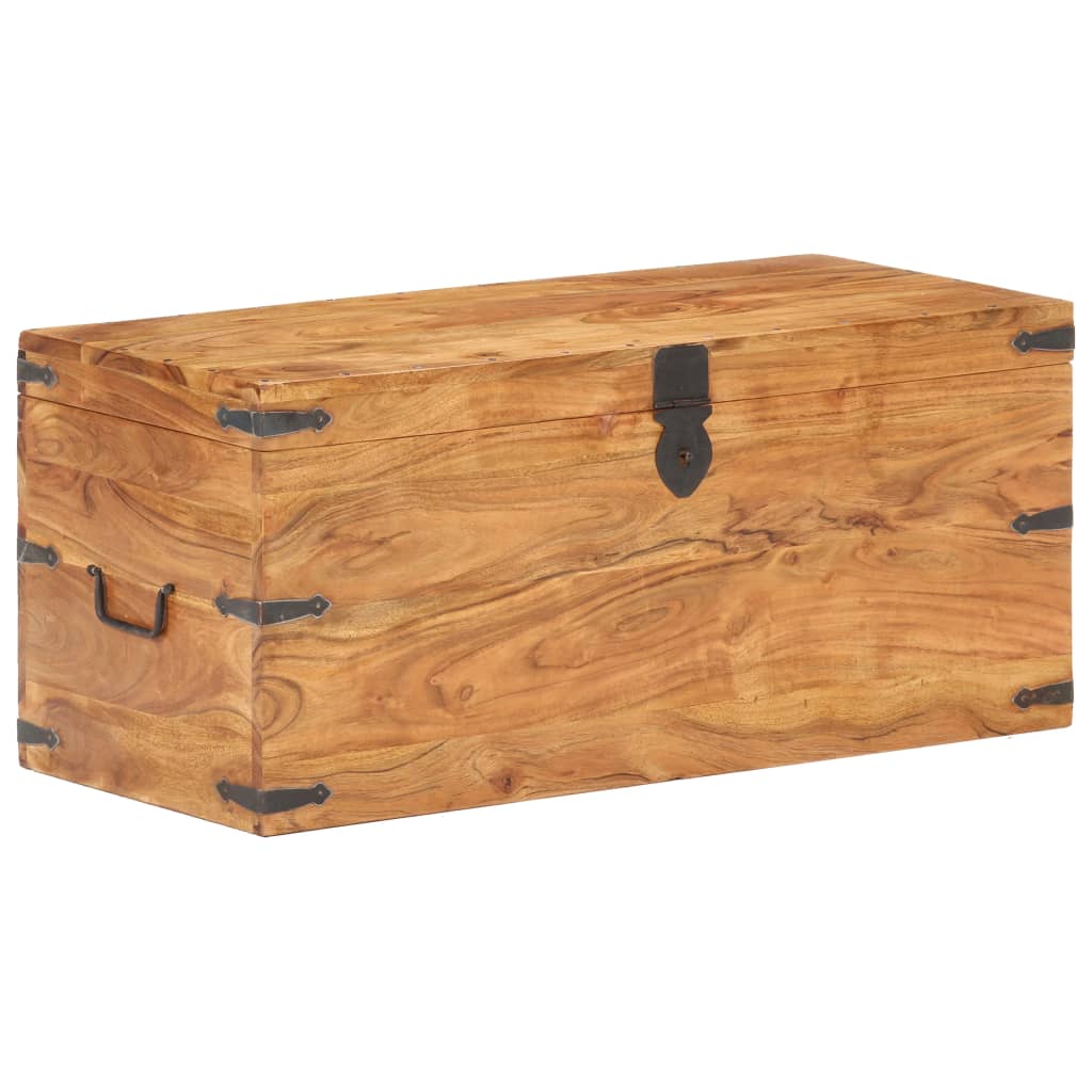 Förvaringskista 90x40x40 cm massivt akaciaträ