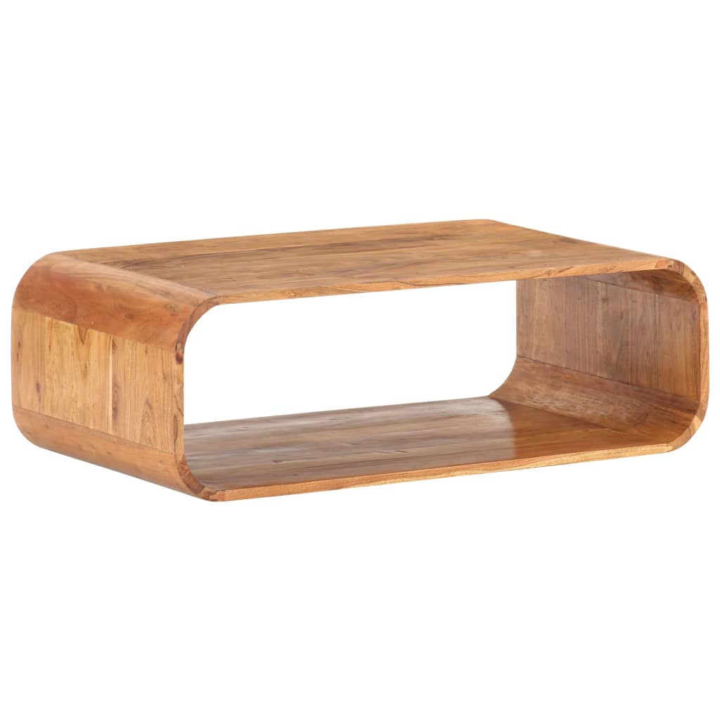 Soffbord Trä 90x50x30 cm massivt akaciaträ