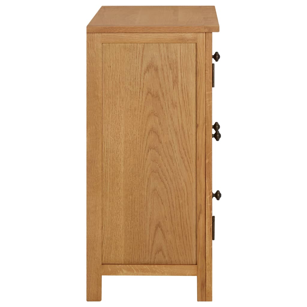 Skåp 70x35x75 cm massiv ek
