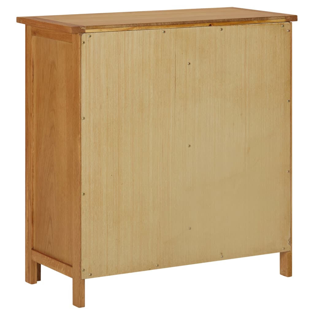 Skåp 70x35x75 cm massiv ek