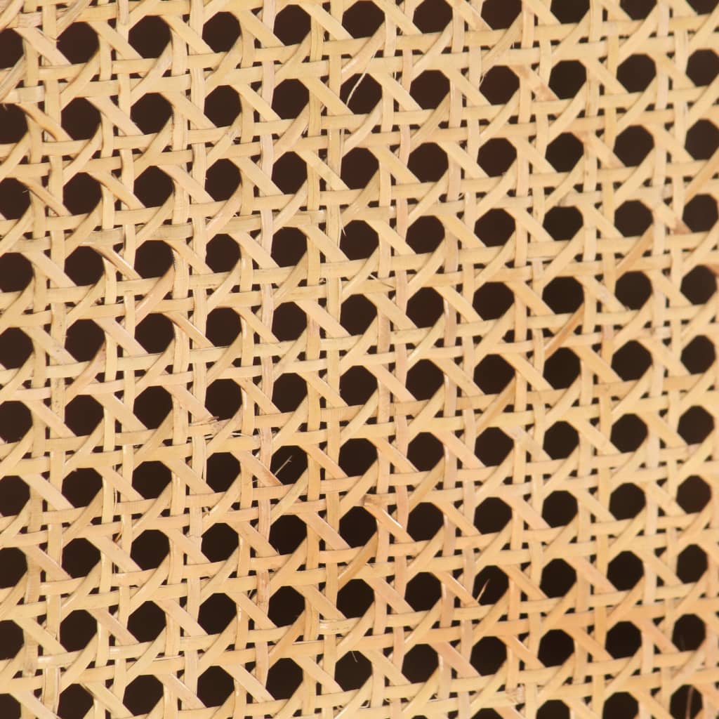 Skänk Trä 80x30x73 cm massivt mangoträ och naturlig rotting