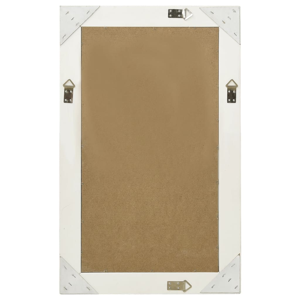 Väggspegel barockstil 50x80 cm vit