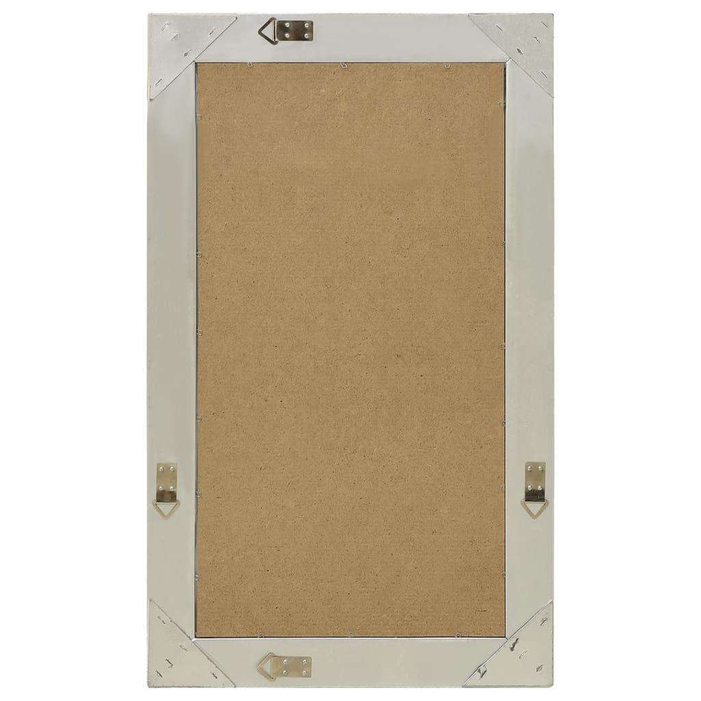 Väggspegel barockstil 50x80 cm silver