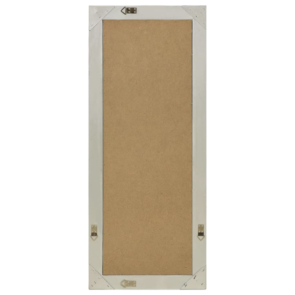 Väggspegel barockstil 50x120 cm silver