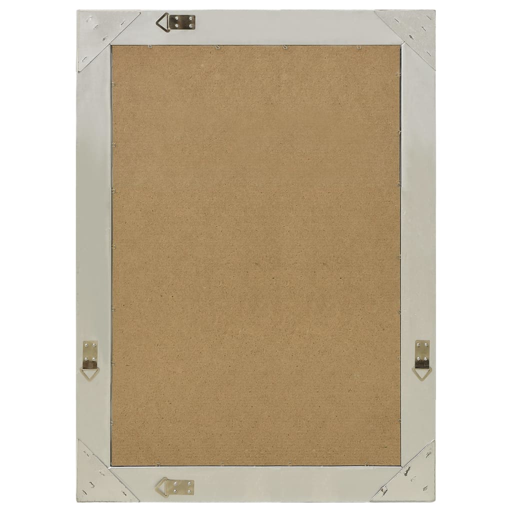 Väggspegel barockstil 60x80 cm silver