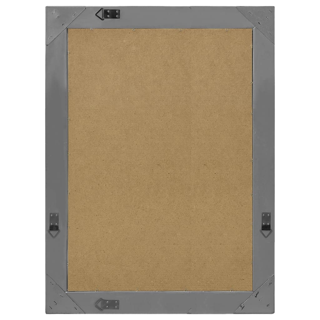 Väggspegel barockstil 60x80 cm svart