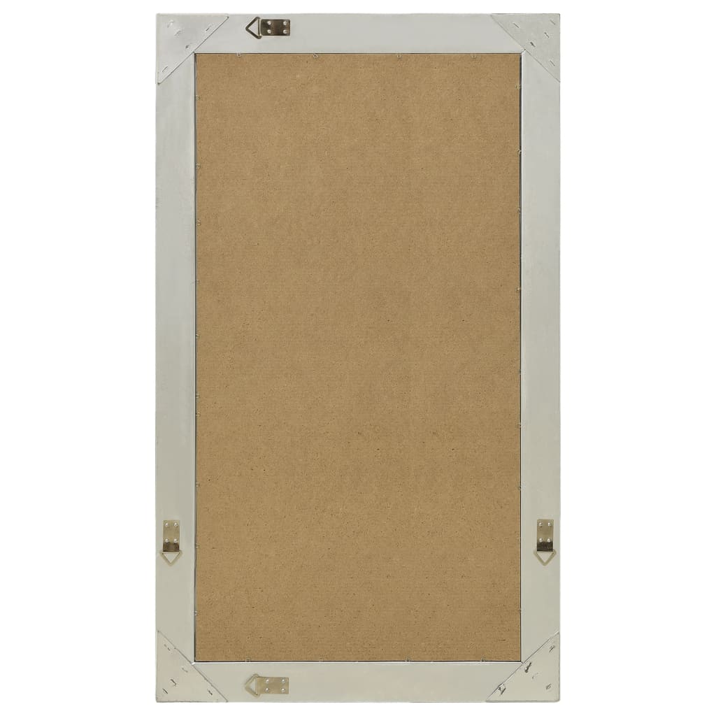 Väggspegel barockstil 60x100 cm silver