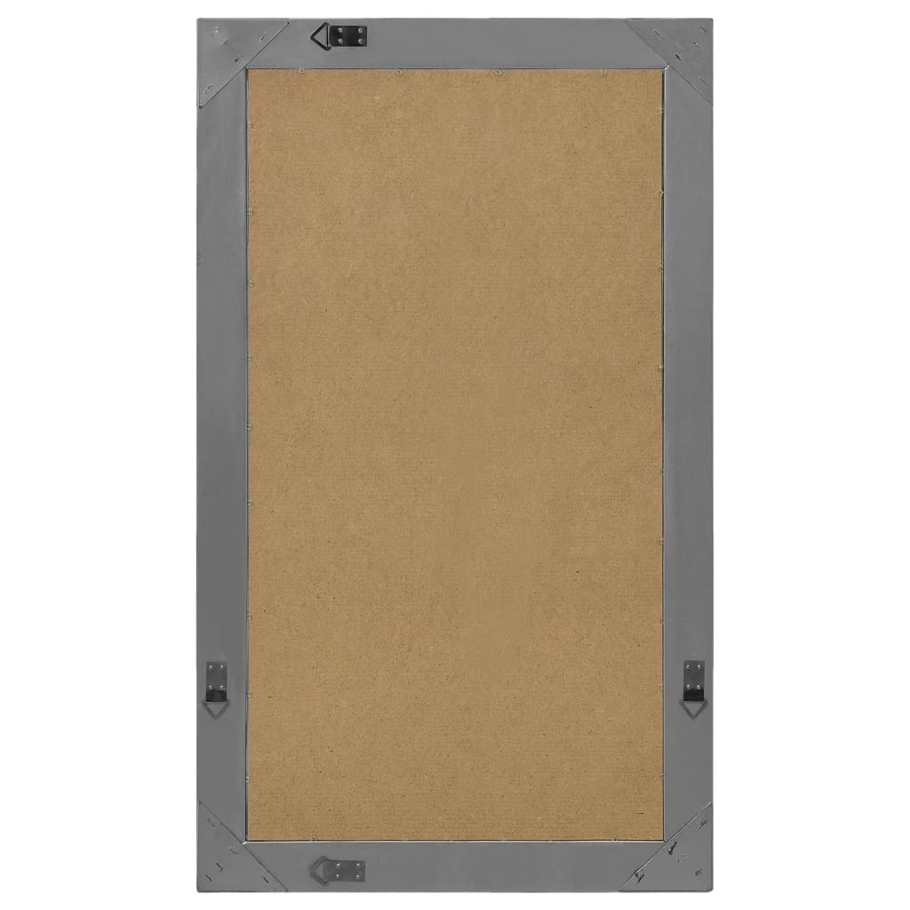 Väggspegel barockstil 60x100 cm svart