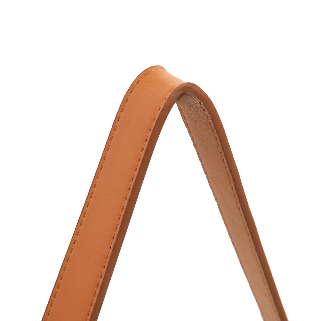 Väggspegel med rem 60 cm vit
