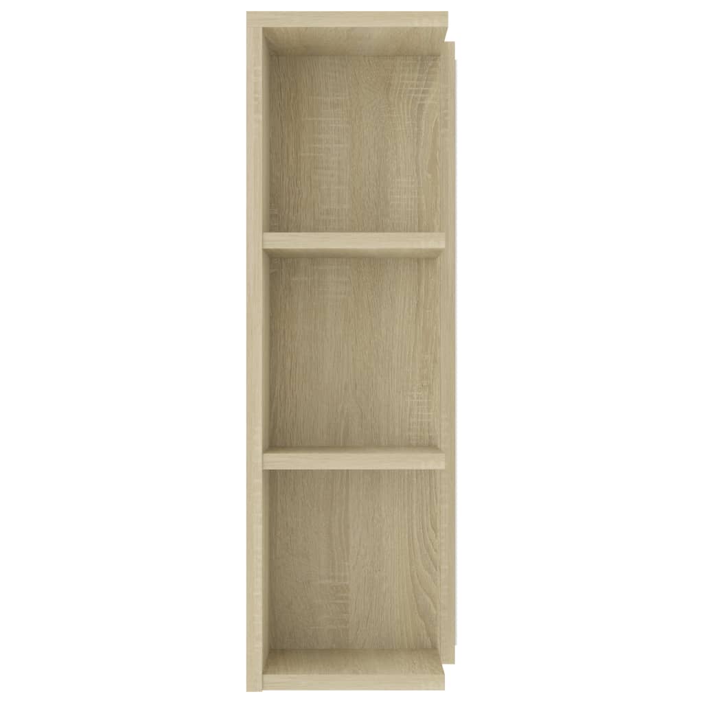 Badrumsspegel Spegelskåp Sonoma Ek 80x20,5x64 cm
