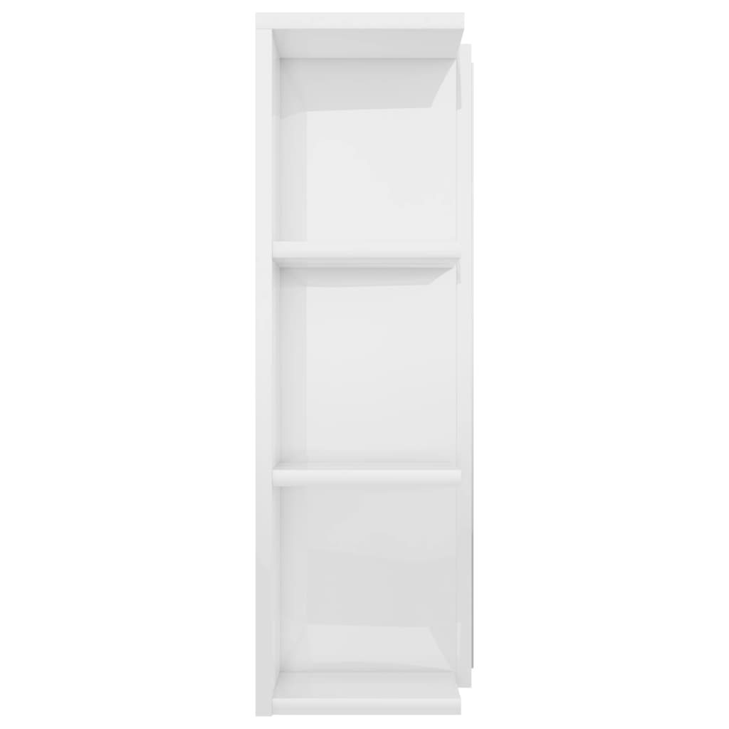Badrumsspegel Spegelskåp Högglans Vit 80x20,5x64cm