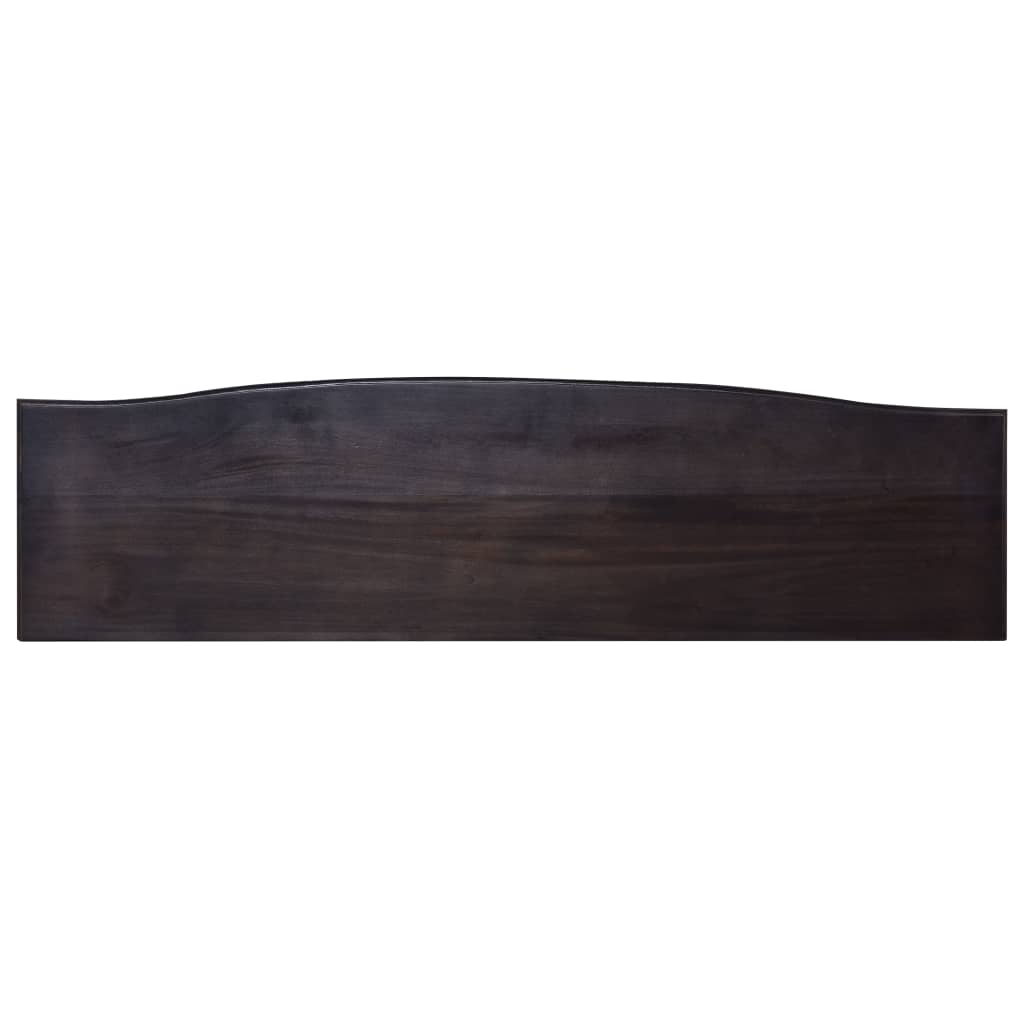 Avlastningsbord Konsollbord Svart 120x30x75 massiv mahogny