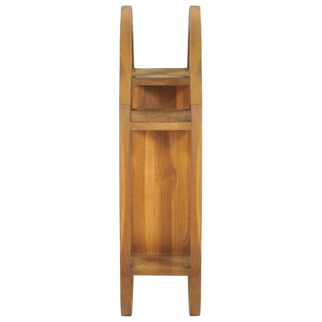 Vägghylla Trä Yin yang-vägghylla 60x15x60 cm massiv teak