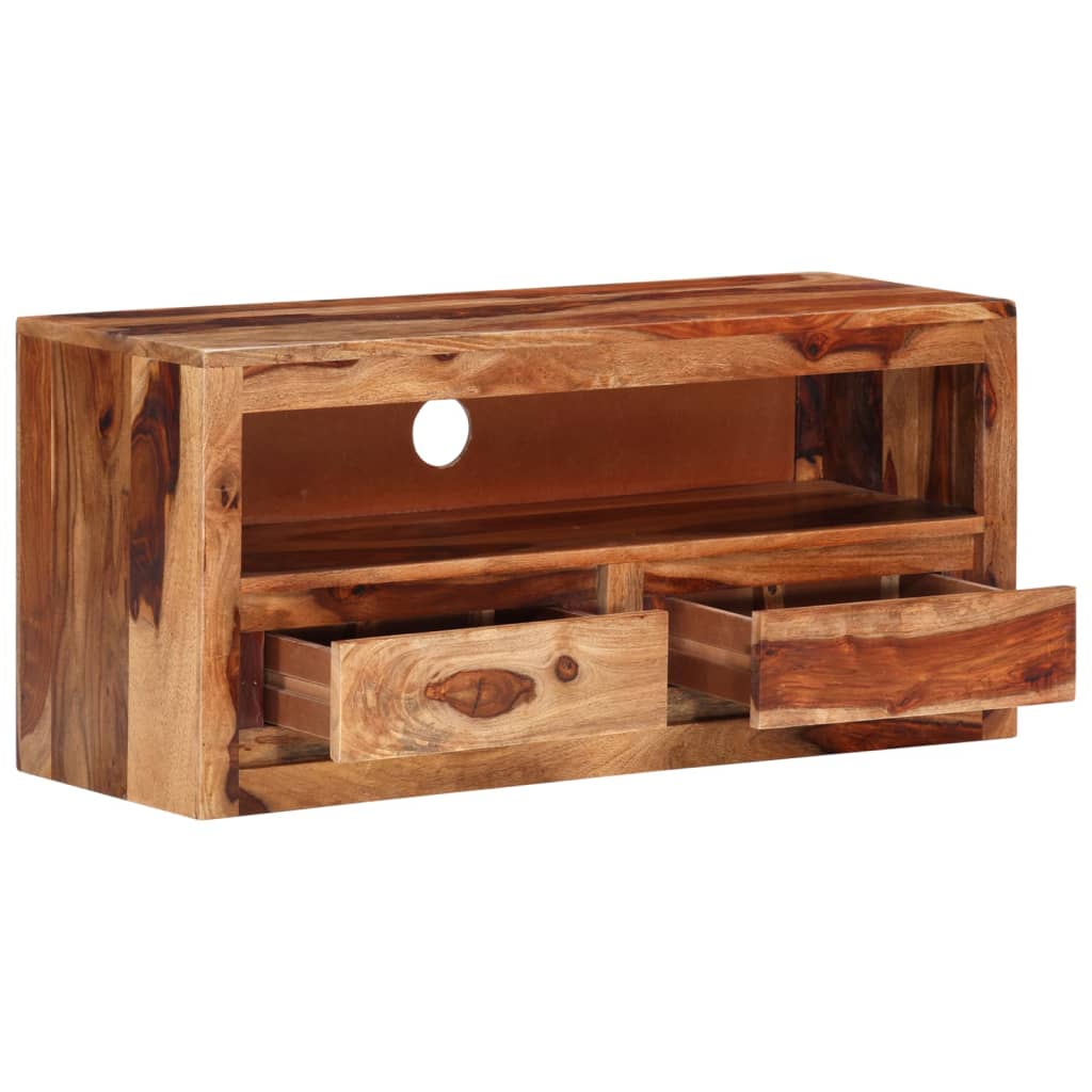 Tv-bänk 88x30x40 cm massivt trä
