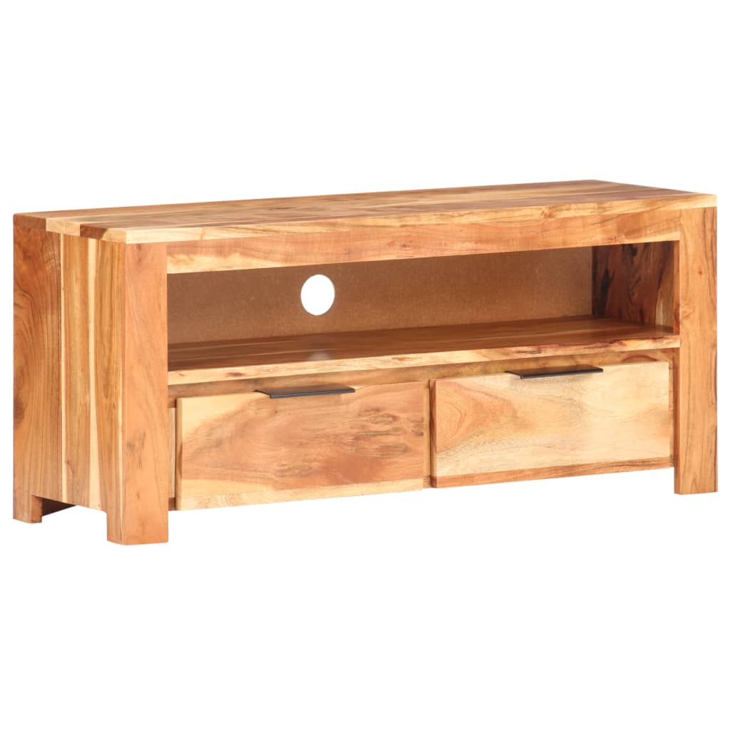 TV-bänk 90x30x40 cm massivt akaciaträ