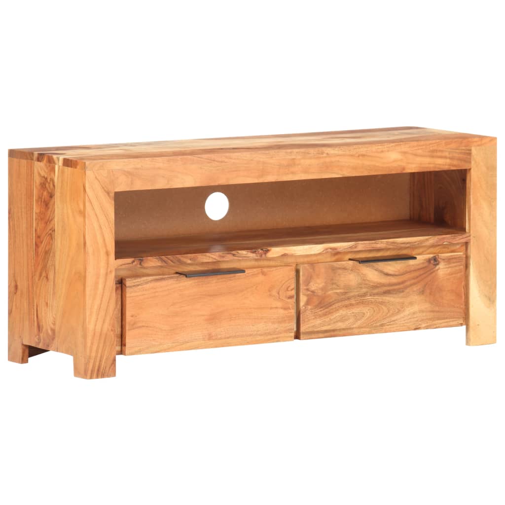 TV-bänk 90x30x40 cm massivt akaciaträ
