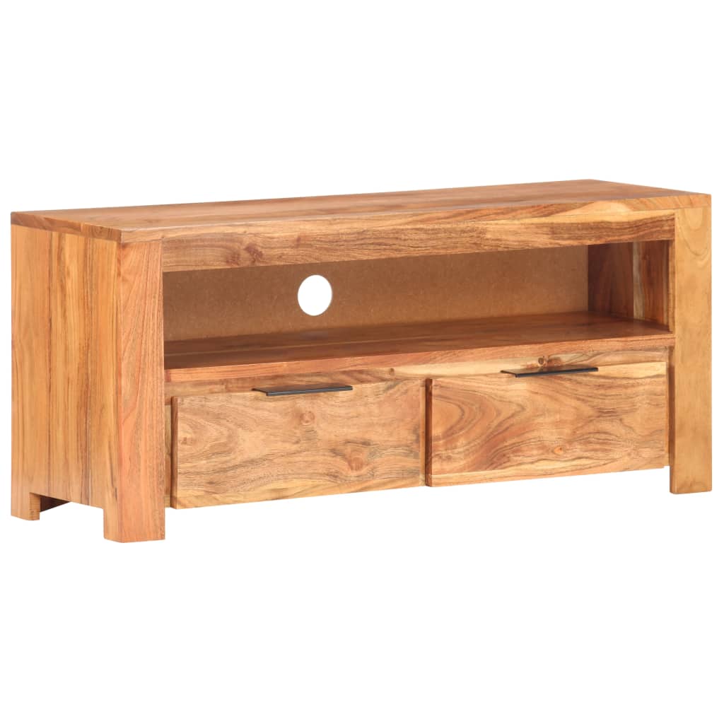 TV-bänk 90x30x40 cm massivt akaciaträ