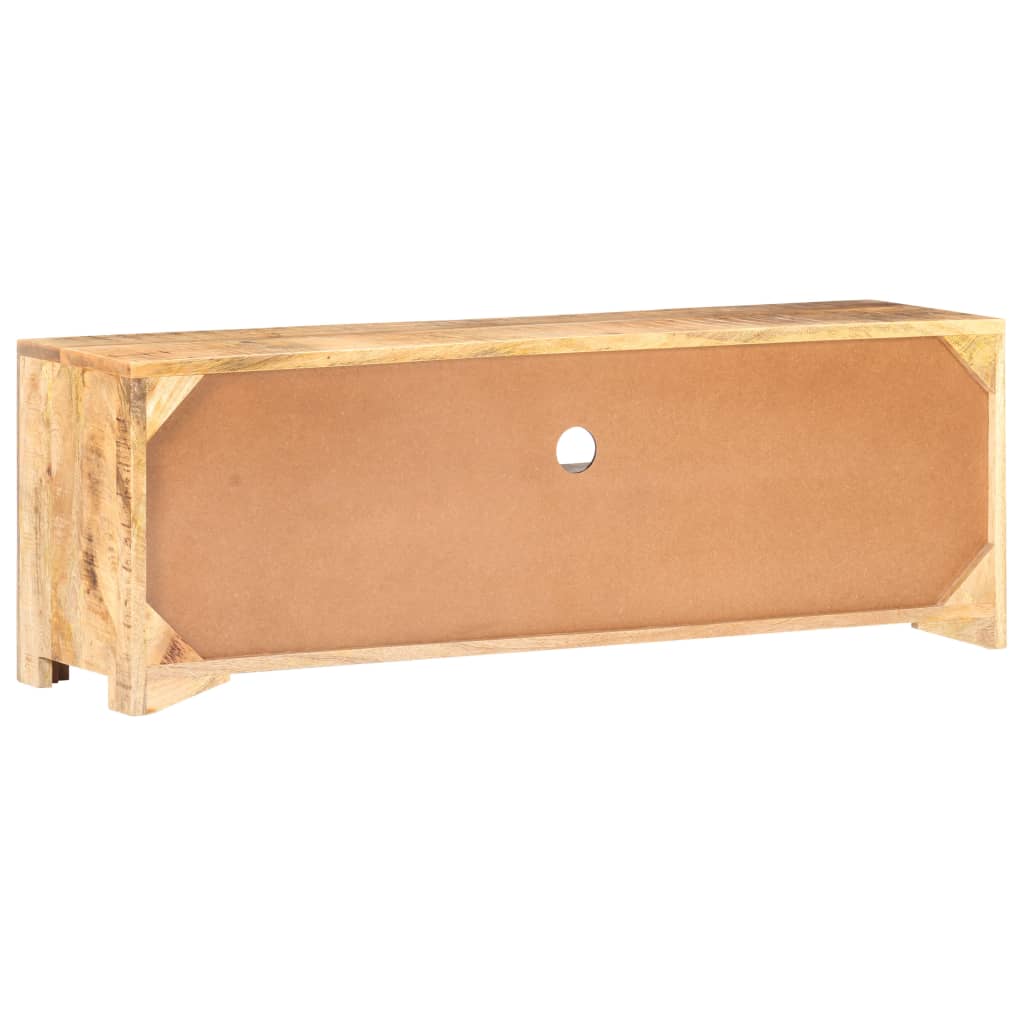 TV-bänk 119x30x41 cm grovt mangoträ