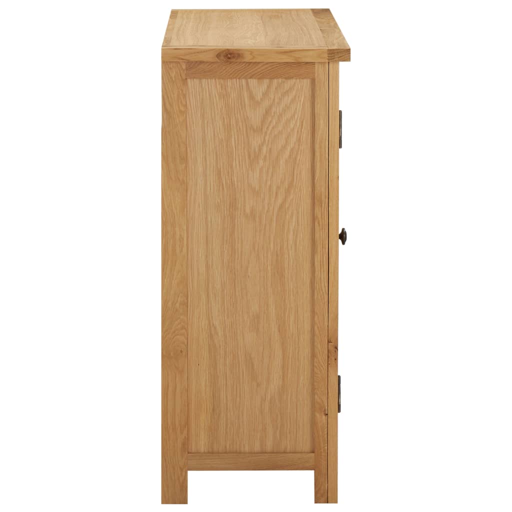 Vinställ Vinskåp för 11 flaskor 80x32x80 cm massiv ek