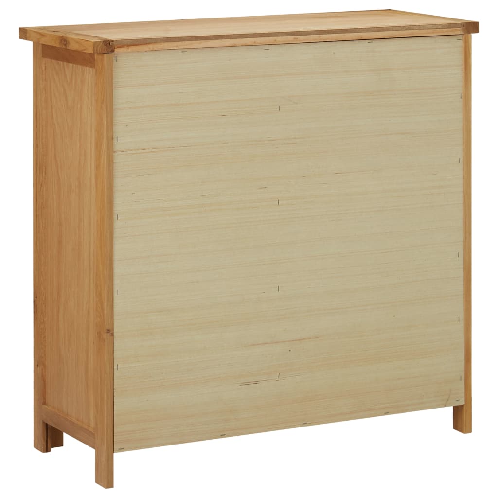 Vinställ Vinskåp för 11 flaskor 80x32x80 cm massiv ek