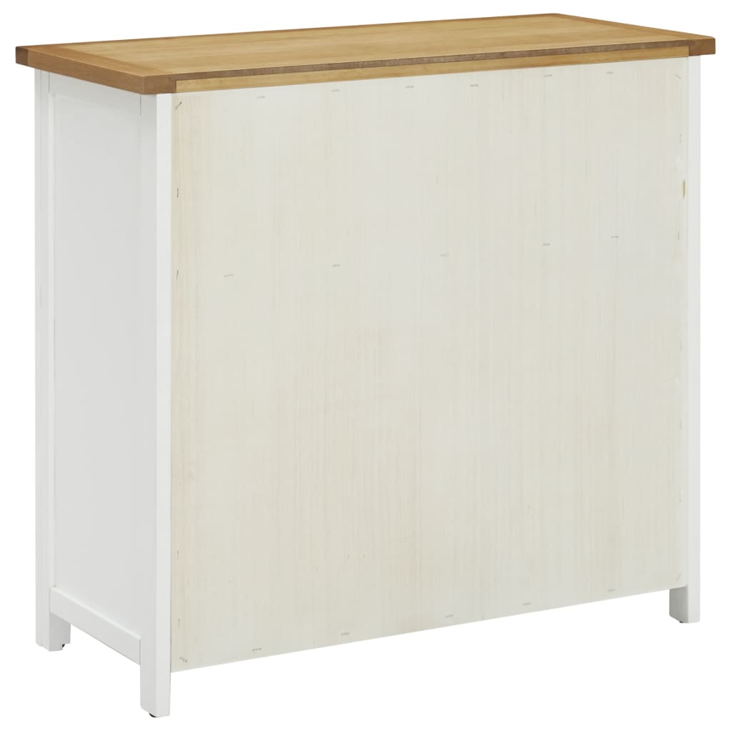 Byrå 80x35x75 cm massiv ek