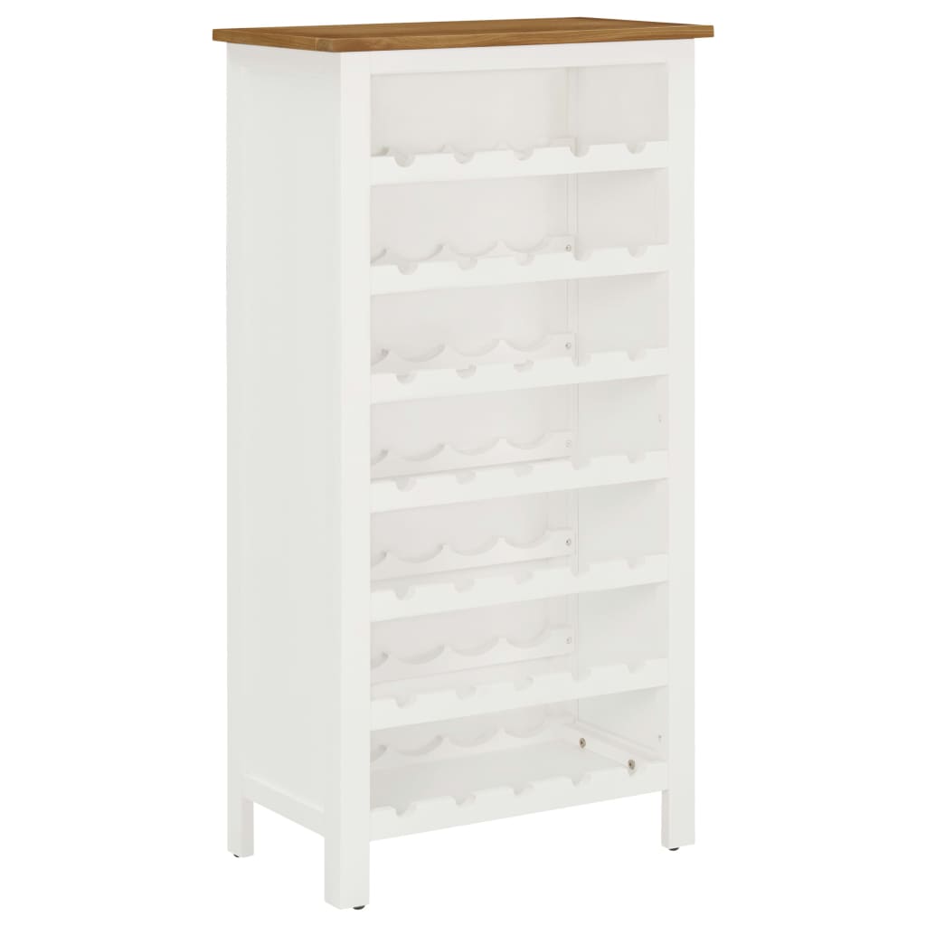 Vinställ Vinskåp 56x32x110 cm massiv ek