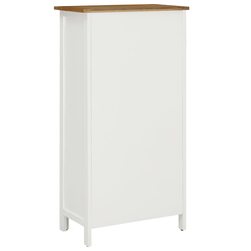 Vinställ Vinskåp 56x32x110 cm massiv ek