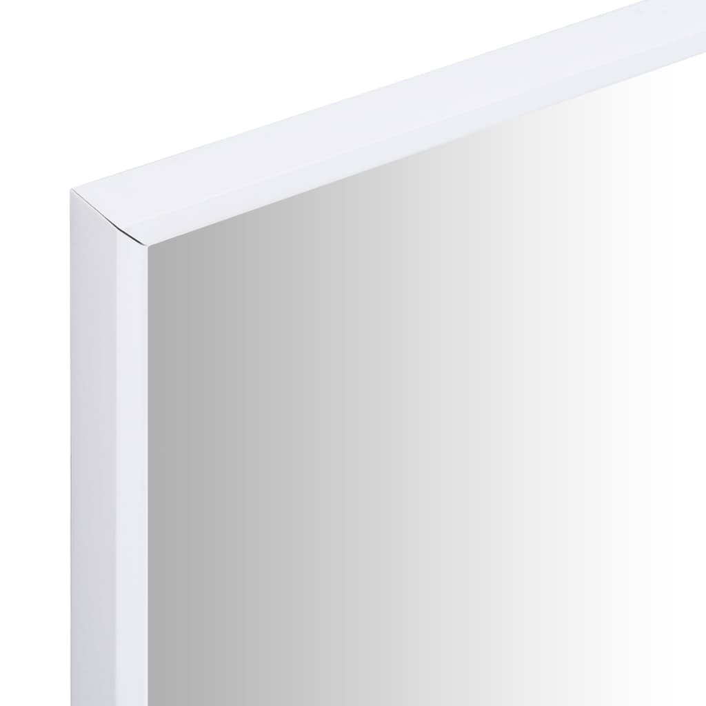 Väggspegel Vit 120x30 cm