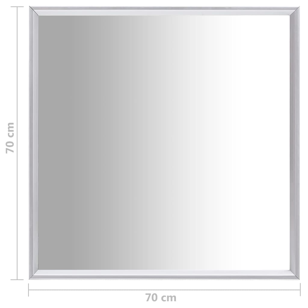 Väggspegel silver 70x70 cm