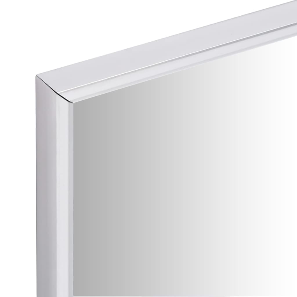 Väggspegel silver 120x30 cm