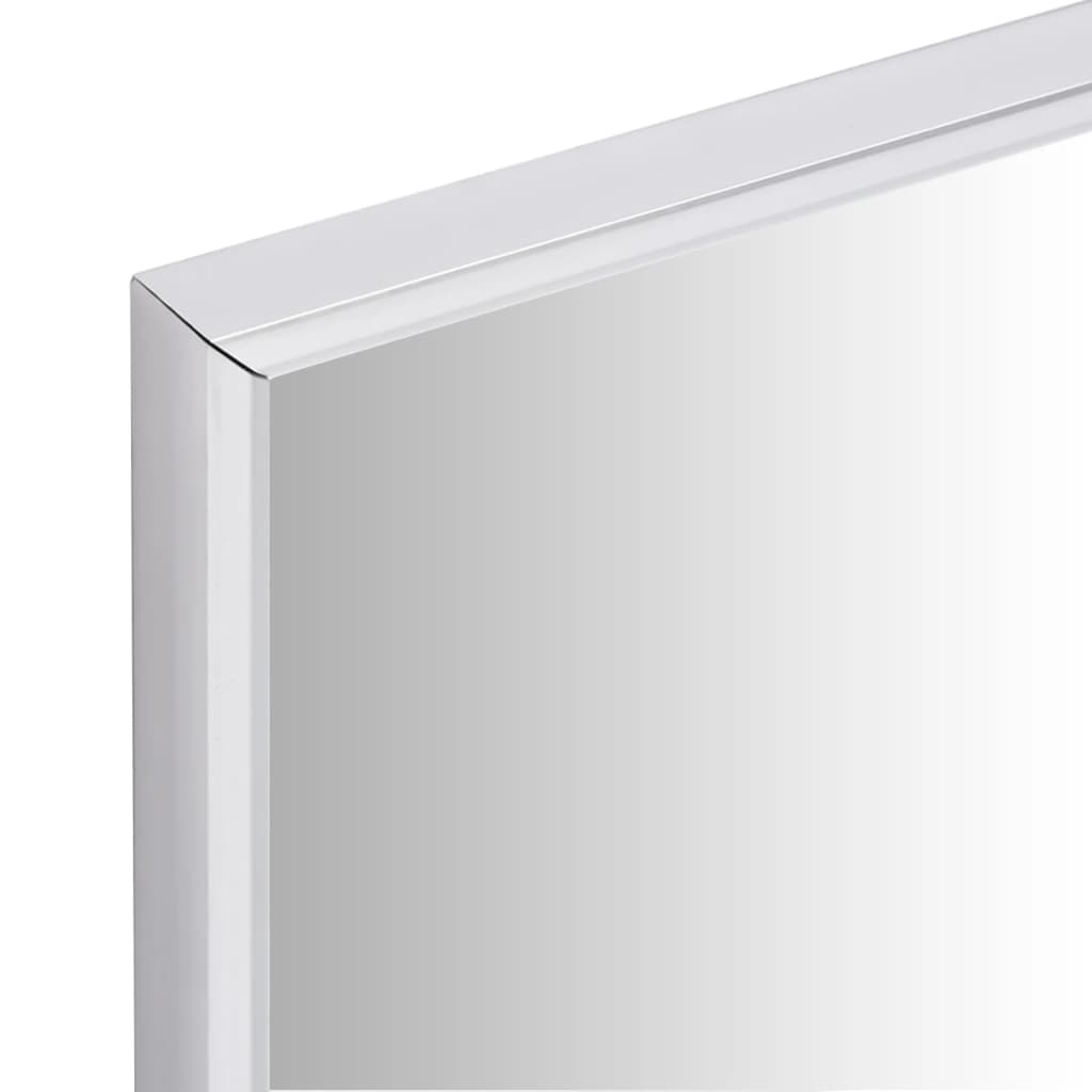 Väggspegel 150x50 cm silver
