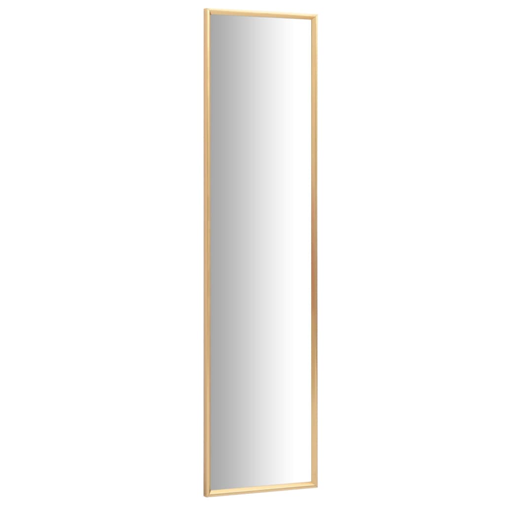 Väggspegel guld 140x40 cm