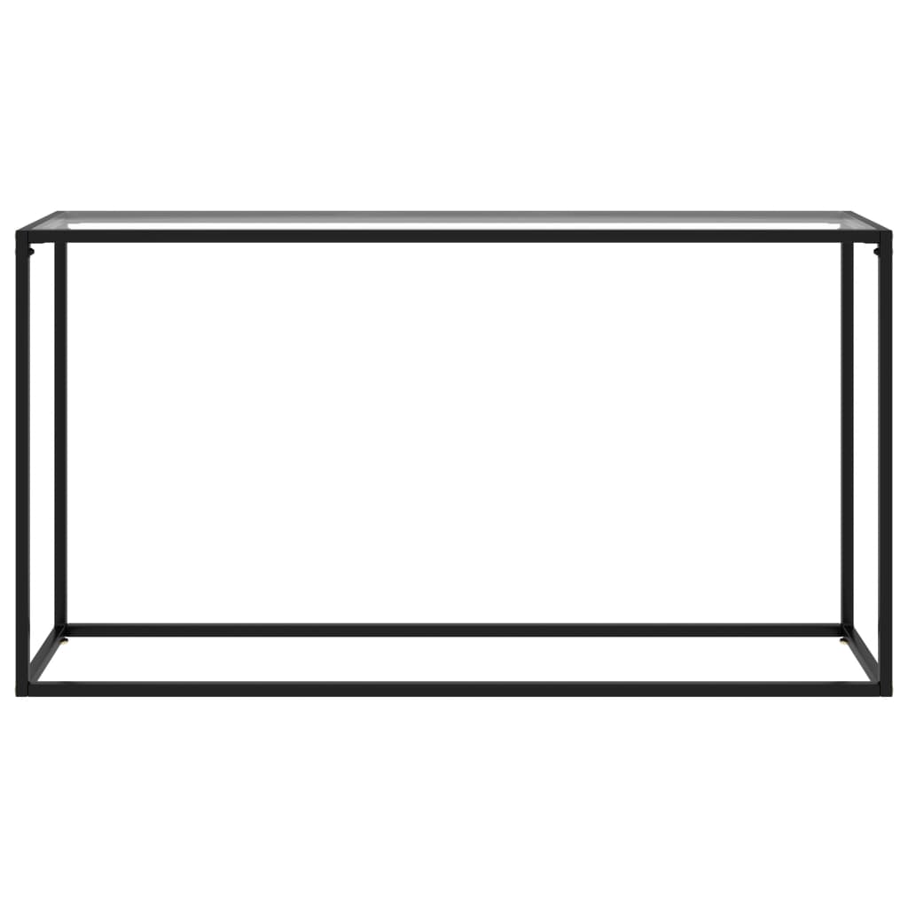 Avlastningsbord Konsollbord DIV. transparent 140x35x75 cm härdat glas