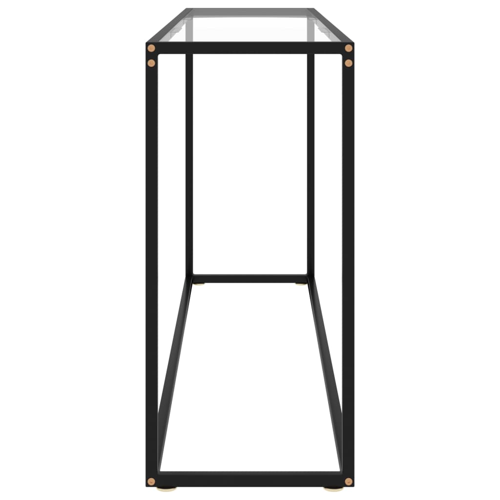 Avlastningsbord Konsollbord DIV. transparent 140x35x75 cm härdat glas