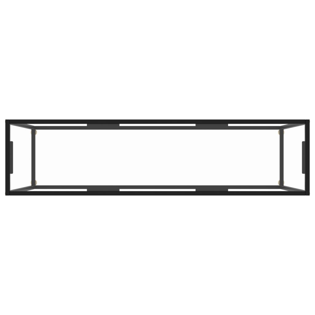 Avlastningsbord Konsollbord DIV. transparent 140x35x75 cm härdat glas